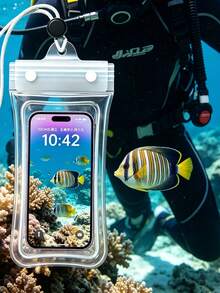 3pcs Waterproof Phone Pouch With Lanyard - Touch Friendly Floating Waterproof Bag, Universal Phone Protective Case For Beach, Swimming Pool, Swimming, Snorkeling And Water Sports - A - View 8