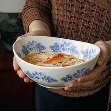 1 chiếc bát sứ gia dụng dung tích lớn, dùng được trong lò vi sóng và máy rửa chén, kiểu dáng Fresh Ins. - Nhiều màu - Xem 5
