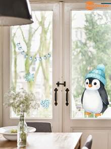 SUPSTICKER 1入 DIY 動物窗貼，透明 PVC 可移除撕貼式玻璃貼紙，適用兒童房、育兒室、窗戶裝飾，3 款可選 - 彩色 - 查看 8
