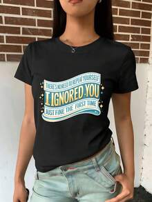 Women T-Shirts - Black - View 2