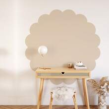 ihomeli Round Wave Edge Wall Sticker, Reading Corner Decor, Round Background Wall Sticker, Large Size Wall Decal, Children's Room Wall Decor, Children's Room Or Accent Wall Decoration - Multicolor - View 4