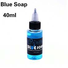 40ml (1,35 oz) / 500ml (16,67 oz) Limpiador de espuma para tatuajes, Líquido de limpieza para tatuajes, Jabón líquido azul, Limpieza de doble efecto, Desengrasado profundo, No irritante, Apto para la mayoría de los tipos de piel, Mantiene los patrones brillantes, Producto para tatuajes, Esencial para estudios de tatuajes, Regalo del Día de San Valentín para artistas de tatuajes, Suministros para tatuajes, Jabón de limpieza para tatuajes, Jabón azul para tatuajes - Ver 4