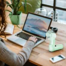 Ventilador de mano mini, ventilador portátil de escritorio pequeño recargable por USB con 3 velocidades, ventilador plegable, enfriamiento duradero de 500mAh, adecuado para actividades al aire libre de verano, campamento, viaje, deportes, playa, vacaciones, escritorio de oficina en el hogar, reuniones festivas, artículo esencial para vacaciones, ventilador eléctrico de mano, ventilador eléctrico portátil, ventilador eléctrico plegable - portátil - Ver 8