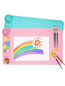 1pc Square Drawing Pad For Students, Creative Multi-Purpose Drawing Template, DIY Back To School Supplies, School Stationery, Children's Self-Directed Drawing Tool - Multicolor - View 1