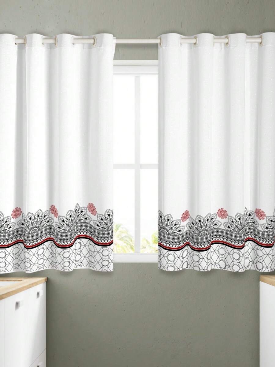 Kitchen And Window Curtain 2.00 X 1.50 Printed - Mandala - View 1