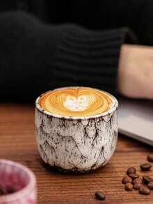 Cốc sứ tráng men nung thủ công 150ml, cốc espresso kiểu Ý cổ điển, cốc sứ, cốc sữa, cốc trà chiều, cốc sứ kiểu mộc mạc, cốc latte, cốc nước dung tích nhỏ. - Nhiều màu - Xem 6