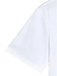 Men's Graphic T-Shirt With Slogan - White - View 4