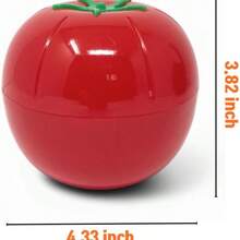 1 Set de Contenedores de Almacenamiento de Alimentos Herméticos de Plástico PP Creativo, Recipientes Sellados Reutilizables para Verduras, Frutas, Cebollas, Ajos, Limones, Cajas de Almacenamiento de Cocina a Prueba de Fugas con Tapas, Diseño Apilable para Refrigerador y Gabinete, Material PP Duradero, a Prueba de Humedad y Polvo, Ideal para Almacenamiento de Alimentos en el Hogar y la Cocina, Organizador de Cocina Esencial - Rojo - Ver 3