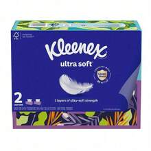 Ultra Soft 3-Ply Facial Tissues, 2 Flat Boxes, 120 Tissues Per Box | Hypoallergenic & Fragrance-Free, FSC-Certified Fibers, Wet-Resistant & Lint-Free, Gentle For Sensitive Skin & Babies, Suitable For Home & Office Use - 預設 - 查看 11