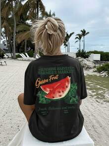 Plusstorlekar T-shirts - Svart - Visa 3