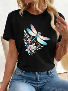 Women T-Shirts - Black - View 1