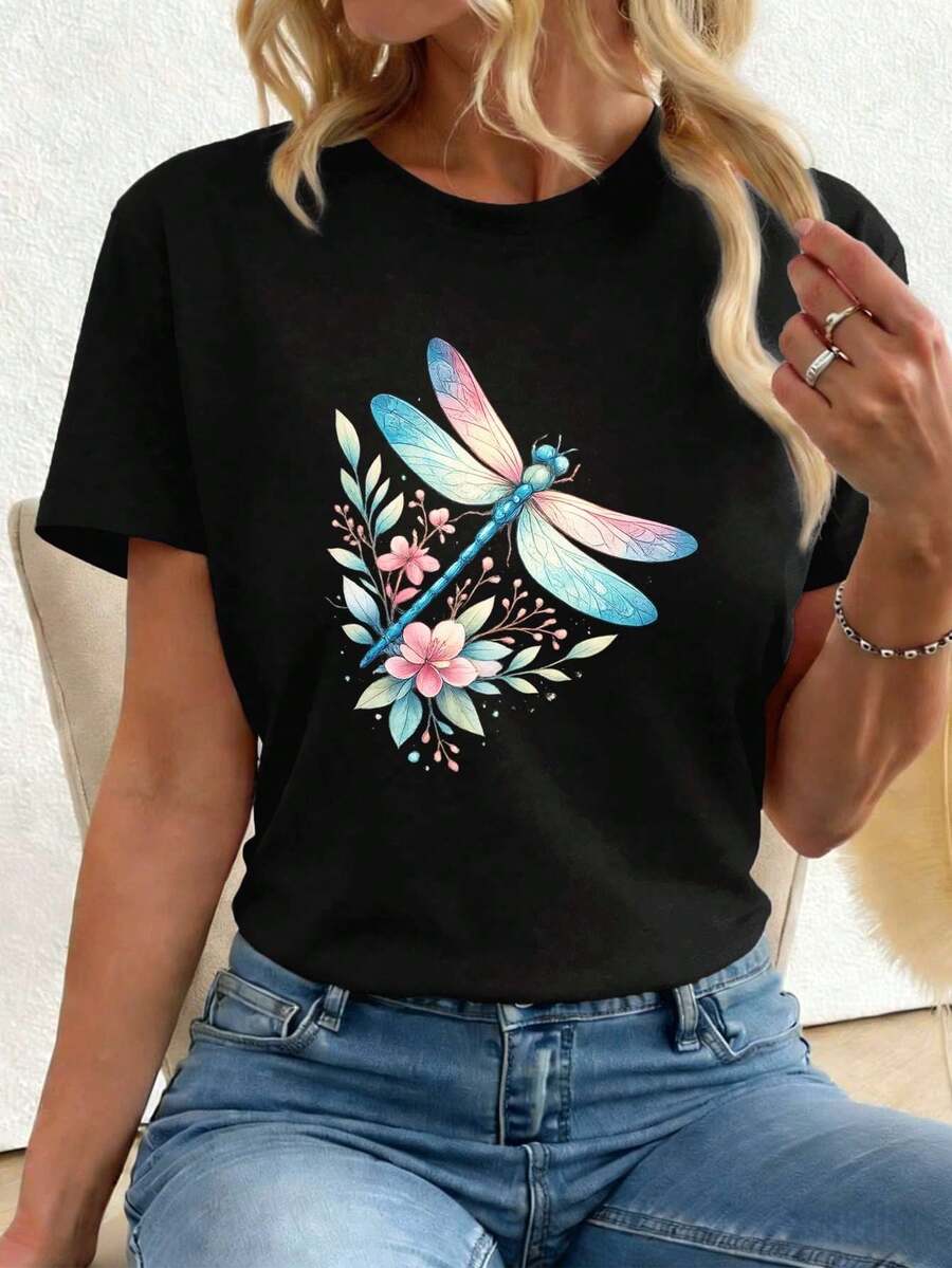 Women T-Shirts - Black - View 1