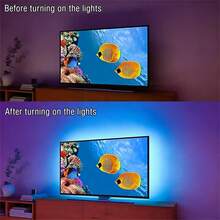 1米-30米音乐同步RGB LED灯带,支持APP和遥控器控制,USB 5V供电,可变色,适用于电视背光、卧室及派对/节日装饰 - TYC-MH - 查看 3