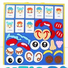 hoojojo Juego de 19 piezas de disfraces de fieltro de profesiones para niños, juego de emparejar personas y ropa, juguete de juego de rol y juego simbólico, actividades de aprendizaje de carreras, suministros educativos Montessori, accesorios para juegos grupales en el aula, juguete de aprendizaje interactivo familiar - Multicolor - Ver 2