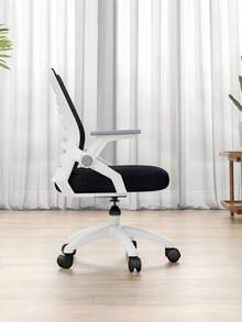 Basic Economical Ergonomic Office Chair - Black and White - View 3