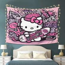 1 Tấm thảm trang trí dễ thương - Chất liệu sợi polyester in 2D, thích hợp cho phòng ngủ, phòng khách và trang trí nhà cửa; là món quà duyên dáng, vật trang trí tiệc tùng, tấm thảm trang trí, một tác phẩm nghệ thuật treo tường đa chức năng cho nhiều không gian khác nhau, và cũng là món quà tuyệt vời dành cho bạn bè. - 1PC - Xem 1