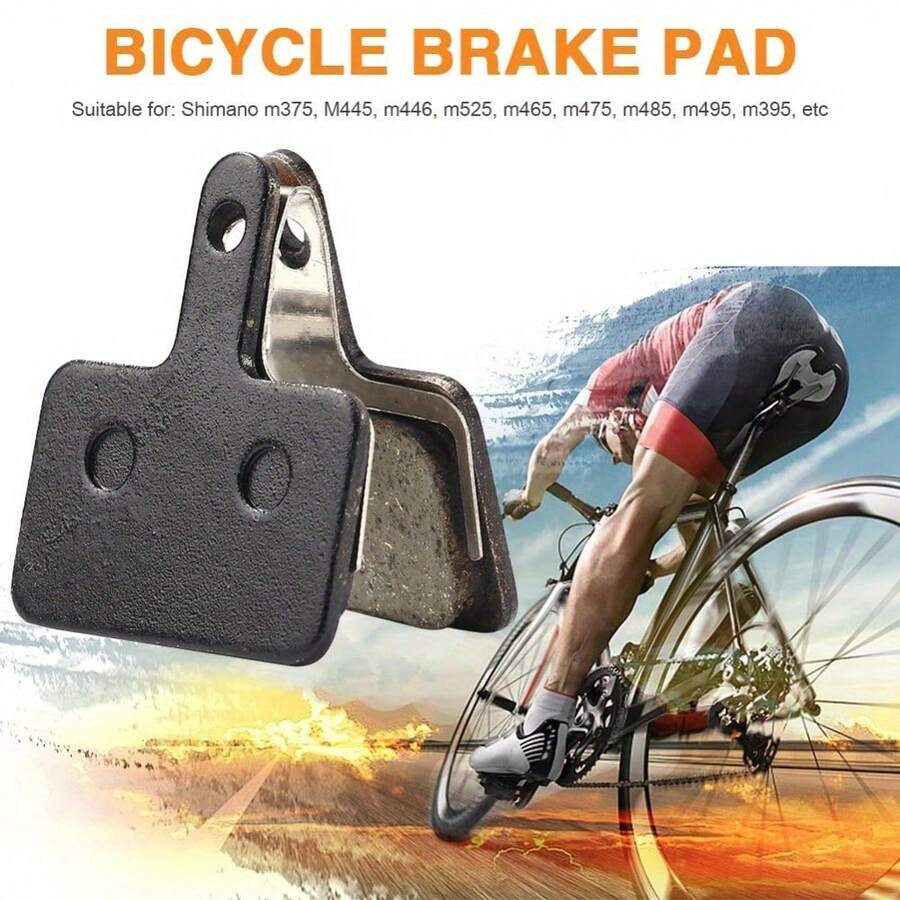 2pcs/Set Half-Metal Brake Pads For Electric Scooters, Suitable For M375, M445, M525 And Other Scooters/E-Bikes - Black Accessories, Disc Brake Friction Pad Replacement Parts
