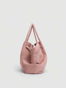 Dedoo European And American Fashion Design Buckle Suede Bucket Bag, Women's Autumn/Winter Shopping, Commuting, Party Gift Handbag - Pink - View 11