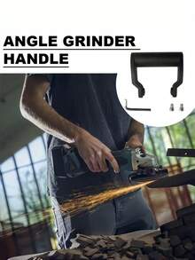 1/2 Set - Anti-Vibration Side Handle For Angle Grinder, M8 Standard Thread, Suitable For Various Models. Auxiliary Handle With Honeycomb Anti-Slip Grip. Anti-Slip Angle Grinder Handle Can Prevent Hand Detachment, Enhancing Precise Control. - Random Color - View 4