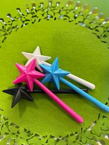 1pc Magic Wand Shaped Salt And Pepper Shaker - Refillable, Easy To Dispense Seasoning Dispenser - Perfect Choice For Kitchen And Dining Room Decor - Multicolor - View 2