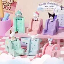 Dòng giá đỡ điện thoại trượt mới, mặt dây chuyền sáng tạo tinh tế, giá đỡ Hello Kitty dễ thương, phụ kiện anime, mặt dây chuyền để bàn cầm tay, chất liệu PVC, chống rơi, chống mài mòn, nhẹ, di động, góc nhìn có thể điều chỉnh, thiết kế khe cắm, ổn định, đặt ngang và dọc, đáp ứng nhu cầu hàng ngày. - C - Xem 1