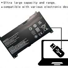 DEMTECH Batería de Repuesto RR03XL RR03048XL para  430 G4, 440 G4, 450 G4, 455 G4, 470 G4, MT20 | Compatible con HSTNN-UB7C, HSTNN-I74C, 851477-541, 851610-850, 851477-421 | 11.1V 48Wh | Alta Capacidad, Larga Duración, Certificada, Ideal para Sustituir Baterías Agotadas o Dañadas en Portátiles Serie G4 y MT20 | Fácil Instalación, 100% Compatible con Especificaciones Originales | Perfecta para Uso Profesional, Estudiantil o de Oficina | Garantía Incluida - Tipo de Enchufe A USA (110-127V) - Ver 5
