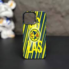 Logotipo amarillo y azul del Club América de fútbol.funda de teléfono Fundas compatibles con ,Apple,VIVO,OPPO,,, y Honor.Fabricadas en silicona TPU,ofrecen protección contra golpes y caídas. - Negro - Ver 2