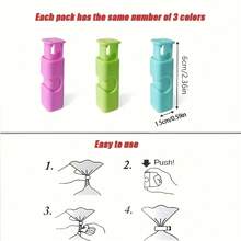 4/12/20pcs Bread Bag Clips, Bagel Bag Clips, Sealing Clips, Easy Squeeze Lock, Suitable For Various Bags Sealing, Household Kitchen Supplies - Multicolor - View 5