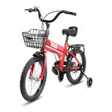 Bicicleta Infantil de Acero 16 Pulgadas Color Rojo con Timbre, Cuadro 16, Ideal para Niños - Rojo - Ver 3