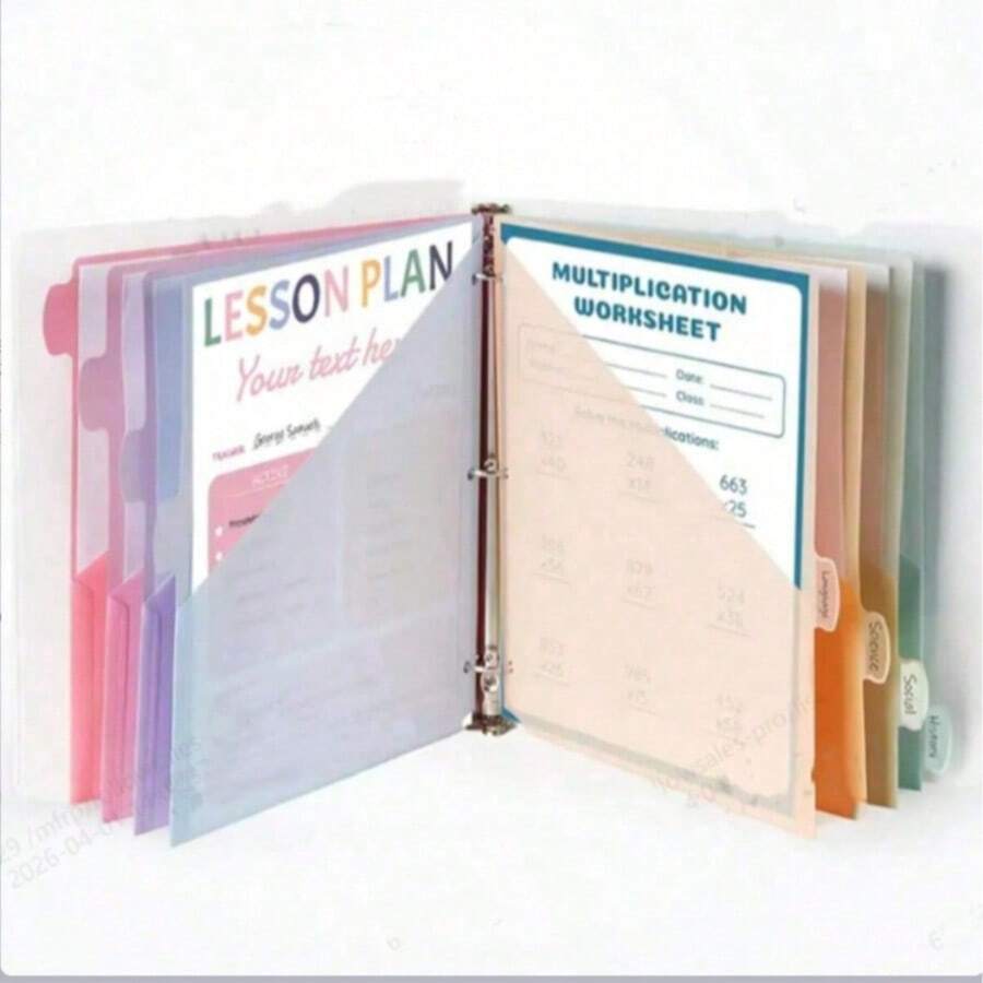 8页大理石纹理三环活页夹，带分隔标签和标签系统，适用于办公室、学校和家庭收纳整理，可容纳活页纸和标准文件夹，是节日礼物、文件整理、试卷、手册、合同、演示文稿和学习工具的理想之选。 - A - 查看 1