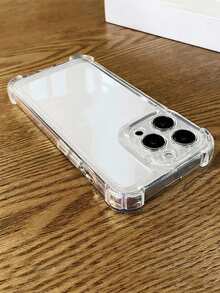 Minimalist Transparent Phone Case, Compatible With IPhone 17 Pro Max/17 Pro/17 Air/17/16 Pro Max/16/16 Pro/16 Plus/15/15 Pro Max/15 Pro/15 Plus/11/12/13/14 Pro Max/XS/XR/11 Pro/11 Pro Max/12 Pro/12 Pro Max/13 Pro/13 Pro Max/7 Plus/14 Pro/14 Pro Max/14 Plus/7 Plus/8 Plus/8/SE2, Minimalist Anti-Yellowing Spring Gift - Clear - View 3