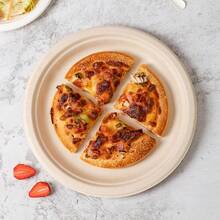 10/50 st 6/8 tum tjocka lyxiga papperstallrikar i sockerrörsfiber - återanvändbara, läckagesäkra, engångs, lämpliga för festliga evenemang - Multifärgad - Visa 8