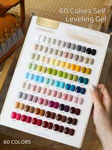 XEIJAYI 1pc 10ml, 60-Color Solid Gel Nail Polish For Choose, UV/LED Compatible Nail Art Gel Polish, For Salon And Home DIY Manicure - Multicolor - View 5