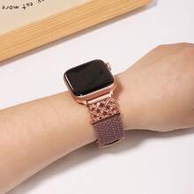 编织磁吸表带，兼容 表带 38/40/41/42/44/45/46/49mm，男女通用；凯尔特金属弹力表带，时尚百搭，兼容 Series 11/10/9/8/7/6/5/4/SE/Ultra/3/2/1 - 編織 - 查看 6