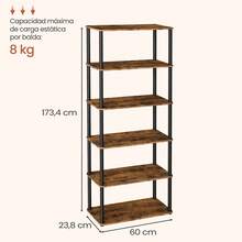 VASAGLE Bookcases - Camel - View 3