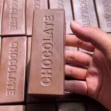 Soft Chocolate Bar Squishy Toy, High Rebound Slow Rebound Stress Relief Squeeze Toy, Squishy Toys, Cute Stuff, Nee Doh, Cheese Squishy, Squishy Dumpling, Fidget - 1PC - View 3