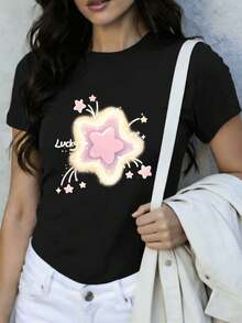 Women T-Shirts - Black - View 1