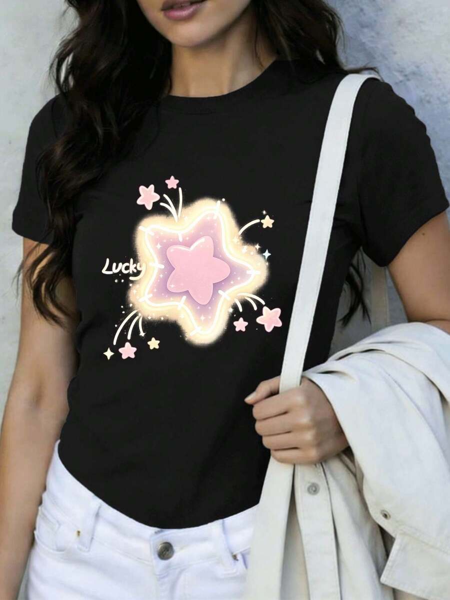 Women T-Shirts - Black - View 1