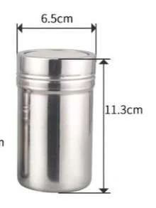 1 pieza Tamiz de polvo manual tipo taza para el hogar, tamiz de harina semiautomático manual, tamiz de harina de capa única - Gris - Ver 11