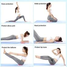 Almohadilla de rodillas para yoga, almohadilla de soporte gruesa que absorbe los impactos, protector de rodillas, almohadilla de codo portátil, esterilla de yoga, accesorios de yoga para deportes y fitness - Multicolor - Ver 5