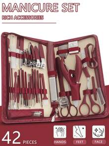 2/10/16/28/40/42pcs Manicure Set, Personal Care Foot Care, Nail Care Tools Nail Clipper Nail File Kit - Multicolor - View 10