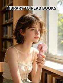 AOYI 1pc AAA Battery Powered Portable Handheld Mini Fan With 1-Speed Adjustment, Simple Design For Outdoor Use - Multicolor - View 8