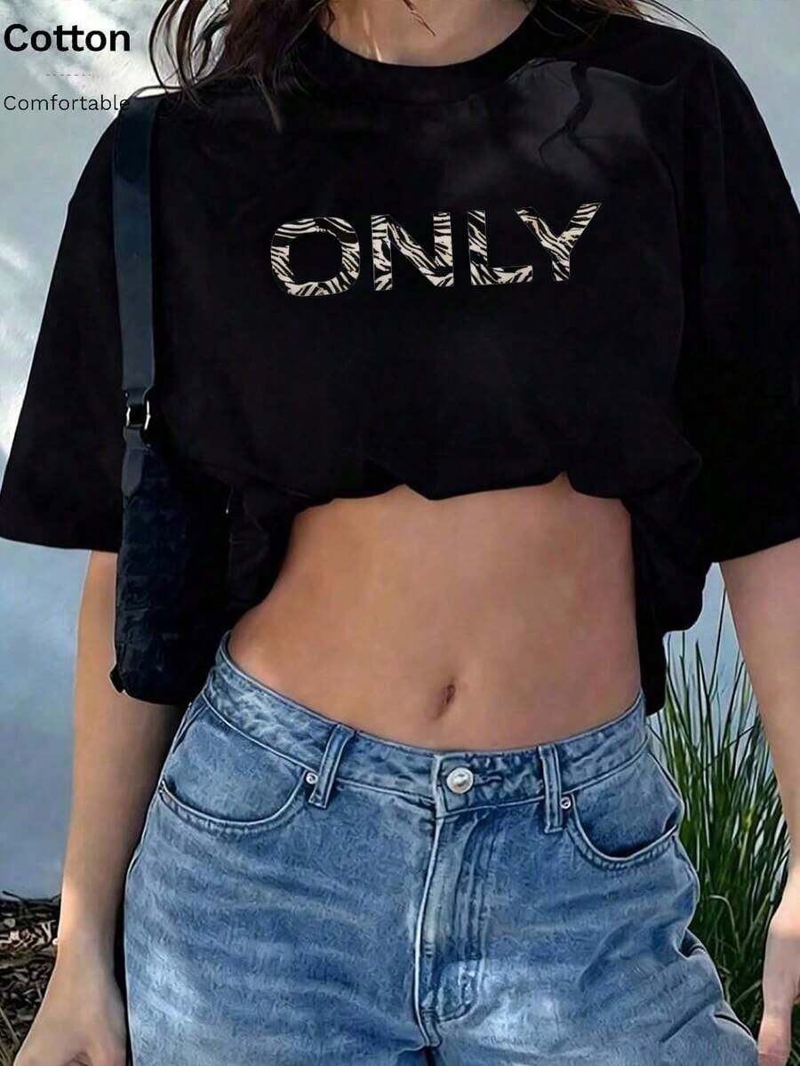 Women T-Shirts - Black - View 1