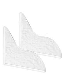 1Pair Bathroom Washbasin Splash Proof Baffle, Multi-Functional Splash Proof Baffle, Universal For Bathroom Washing And Grooming - Transparent - View 13