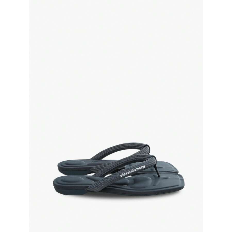 ALEXANDER WANG - Women Jenna Tubular Flat Thong Sandal - 020 XÁM - Xem 1