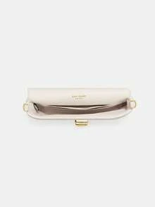 Kate Spade Túi đeo chéo nhỏ KS CAREY với dây đeo điều chỉnh được, túi đeo chéo có nắp gập chần bông. - trắng - Xem 3