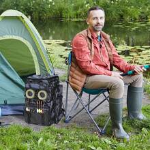 1Pc 42L/11Gal Fishing Backpack Large Capacity Fishing Tackle Storage Bag With Rod Holders 16-Pocket Water-Resistant With Divider Adjustable Padded Straps For Fishing Gear Outdoor Camping Hiking Spring Summer - Camouflage - View 9