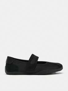 2026 Spring/Summer New Women's Shoes, Sports Mary Jane Flat Ballet Flats - Black - View 2