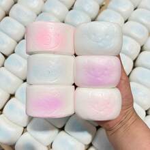 1pc Squeeze Soft Sticky Milky Scented Cartoon Bread Roll Squishy Toy, Slow Rebound, Stress Relief - Egg Roll Steamed Bun - View 1