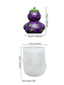3D Fruit Duck Silicone Mold, Suitable For Candles, Soaps And Resin Crafts, Cute Duck Shaped Mold, Great For Home Decor, Holiday Gifts And Party Supplies - Duck - Mold - View 8